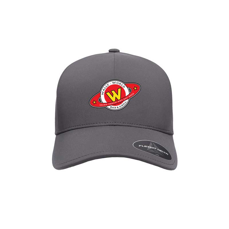 Wally's Flex Fit Globe Logo