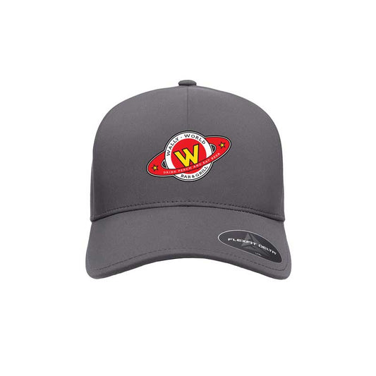 Wally's Flex Fit Globe Logo
